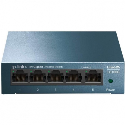 TP-Link LS105G Unmanaged Switch 5 Gigabit Ethernet Ports Blue