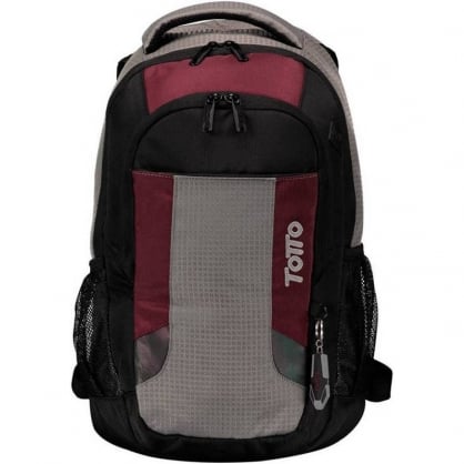 Totto Kriptone Backpack for Laptop up to 14 & quot; Maroon / Gray / Black