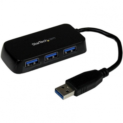 Startech Mini Hub USB 3.0 x4 Puertos Negro