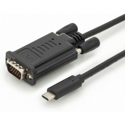 Digitus Cable USB-C a VGA Macho/Macho 2m Negro