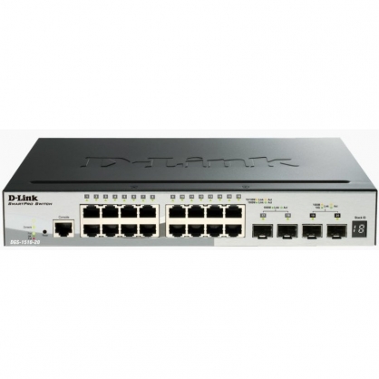 D-Link DGS-1510-20 Switch 16 Gigabit ports + 2 SFP + ports 2 SFP + ports