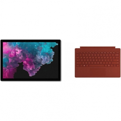 Microsoft Surface Pro 7 Intel Core i5-1035G4 / 8GB / 128GB SSD / 12.3 & quot; Platinum Touch + Surface Pro Signature Type Cover Red
