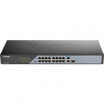 D-Link DSS-100E-18P Switch 16 Puertos Fast Ethernet PoE + 1 Puerto Gigabit + 1 Puerto SFP