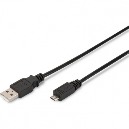 Digitus Cable USB 2.0/MicroUSB 1m Negro