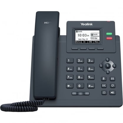 Yealink SIP-T31 Telfono IP 2 Cuentas Sip con PSU Negro