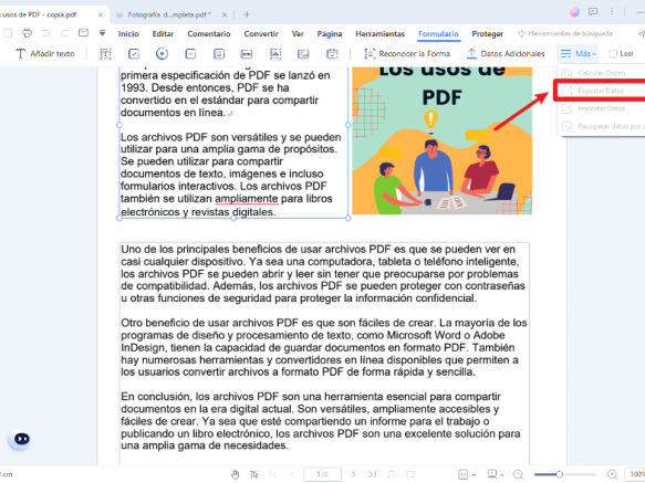 Extracting text from PDF