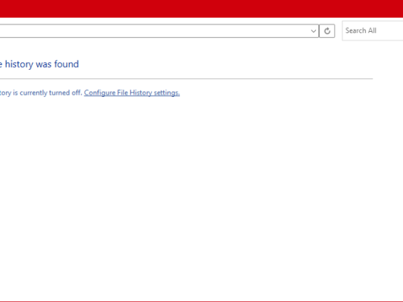 configurar el historial de archivos