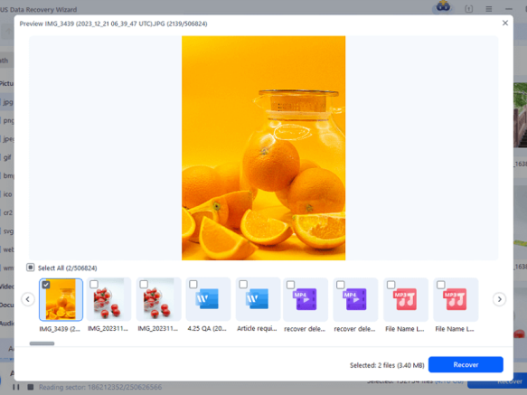 ecuperar archivos
