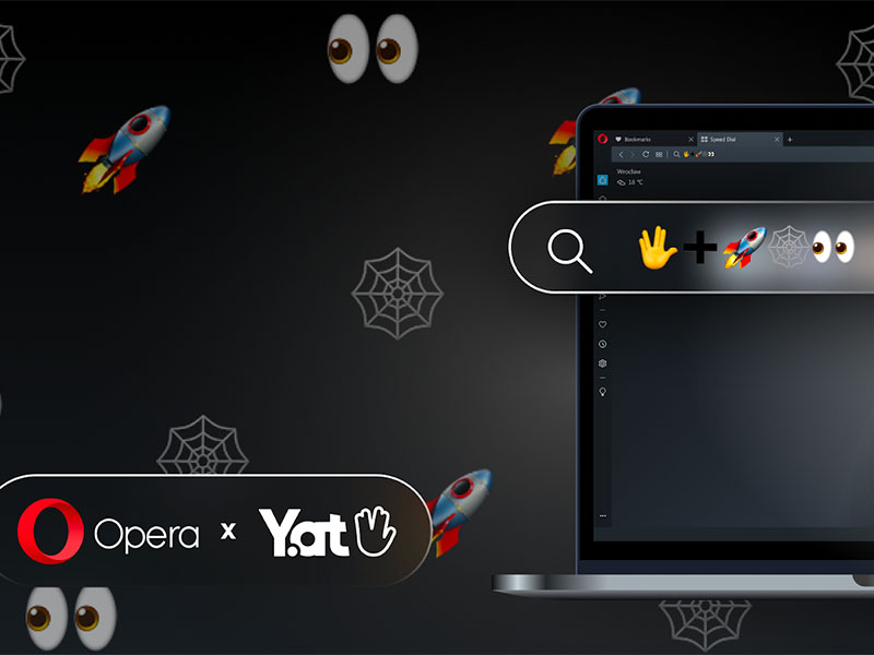 Opera permitir las direcciones web basadas en emojis 