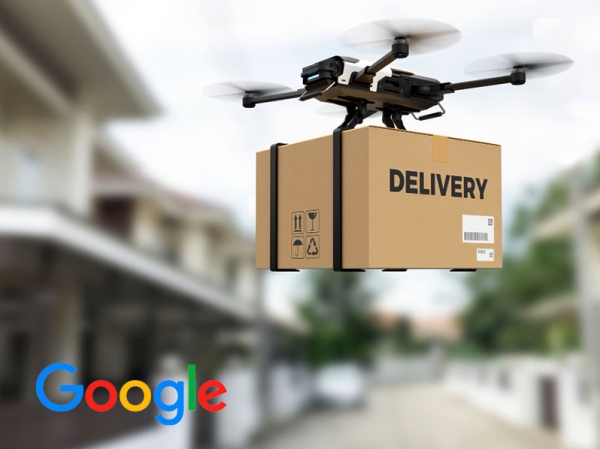 Google prueba drones de reparto de paquetería desde azoteas de comercios