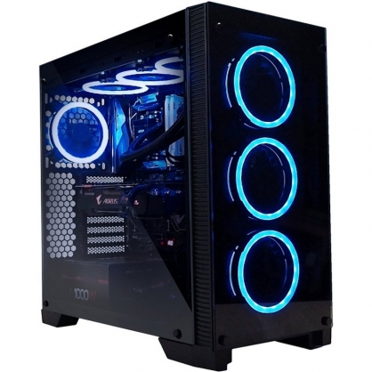 Abysm Ebony Cristal Templado USB 3.0 RGB Negro