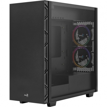 Aerocool Flo Saturn FRGB Cristal Templado USB 3.0 Negra