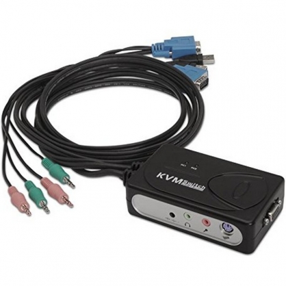 Nanocable Switch KVM VGA/USB/Jack 3.5mm