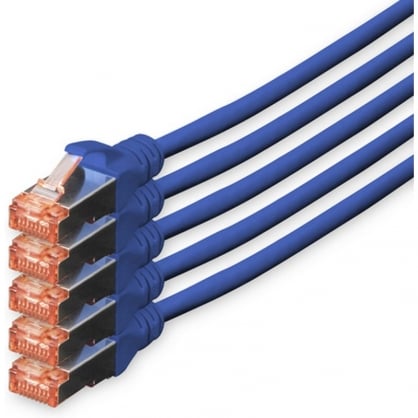 Digitus Network Cable S-FTP Cat. 6 LSZH 10m Blue 5 Units