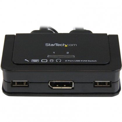 Startech KVM Switch 2 Port DisplayPort to USB with Audio