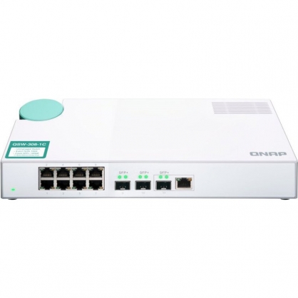 Qnap QSW-308-1C Unmanaged Switch 3 Ports 10G SFP + 8 Ports Gigabit