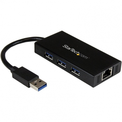 Startech Hub 3 Puertos USB 3.0 + 1 Red Gigabit