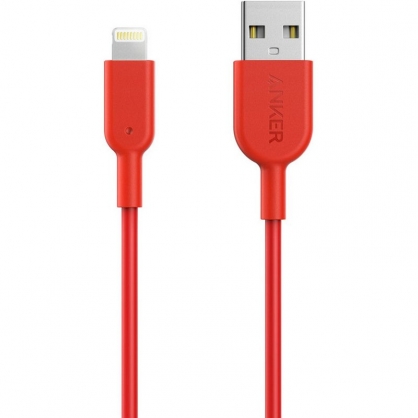 Anker PowerLine II Cable Lightning a USB 90cm Rojo