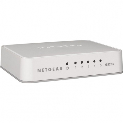 Netgear GS205 Switch 5 Gigabit Ports 10/100/1000