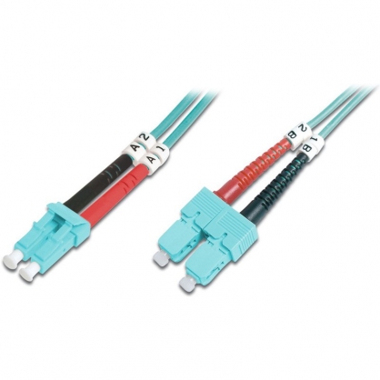 Digitus OM3 LC / SC Multimode Fiber Optic Connection Cable 1m