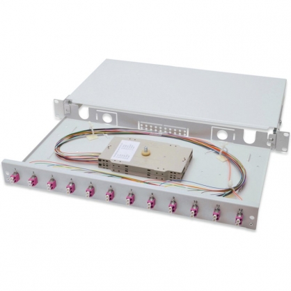 Digitus Professional Fiber Optic Splice Box 1U Equipped LC OM4
