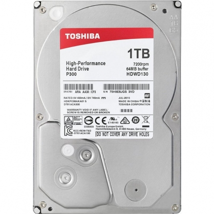 Toshiba P300 3.5" 1TB 7200RPM SATA 3