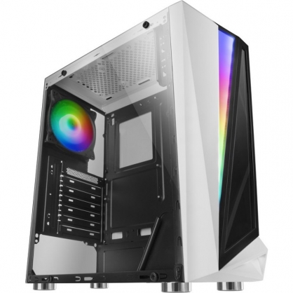 Mars Gaming MCL RGB Cristal Templado USB 3.0 Blanca