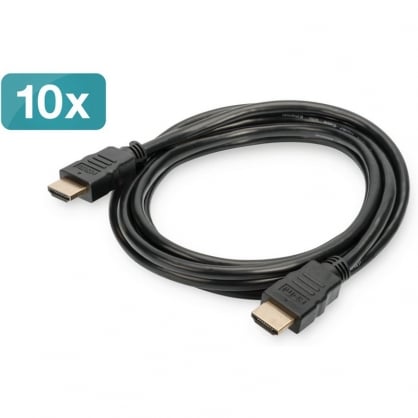 Digitus HDMI Cable Male / Male 2m Black 10x Units
