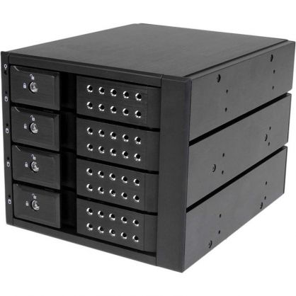 Startech 4 Bay Mobile Rack Cabinet 3.5 & quot; without Tray