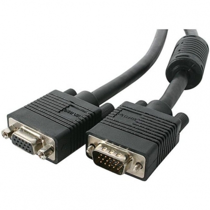 Startech Cable de Coaxial Extensor VGA de Alta Resolución para Monitor de Vídeo HD15 Macho a Hembra 15m