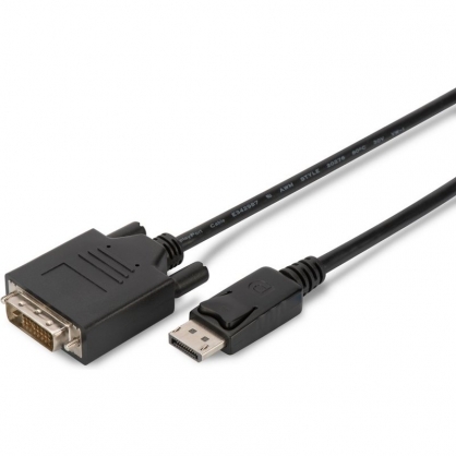 Digitus Cable Adaptador DisplayPort-DVI 3m con Bloqueo