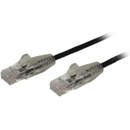 Startech Cable Cat6 de Delgado con Conectores RJ45 sin Enganches 50cm Negro