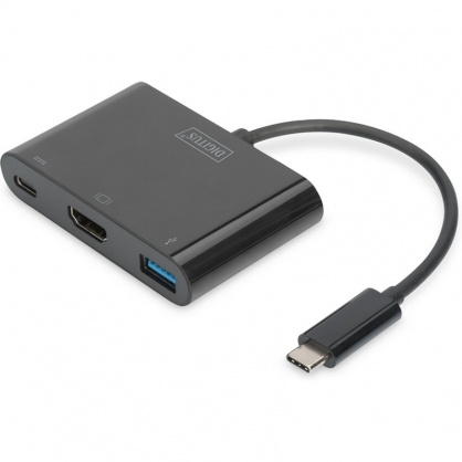 Digitus Adaptador USB 3.0 Type-C a HDMI/USB 3.0/USB C