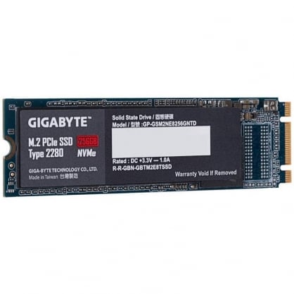 Gigabyte SSD M.2 256GB 2280 PCIe x2 NVMe