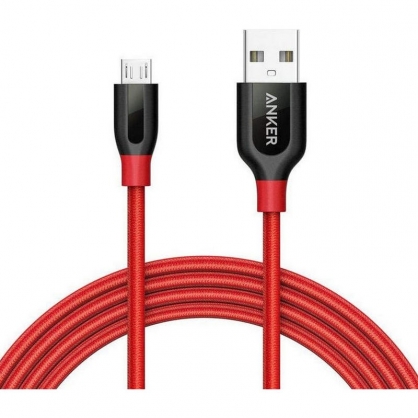 Anker PowerLine+ Cable Micro USB a USB 1.8m Rojo