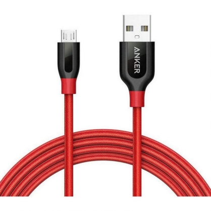Anker PowerLine+ Cable Micro USB a USB 1.8m Rojo