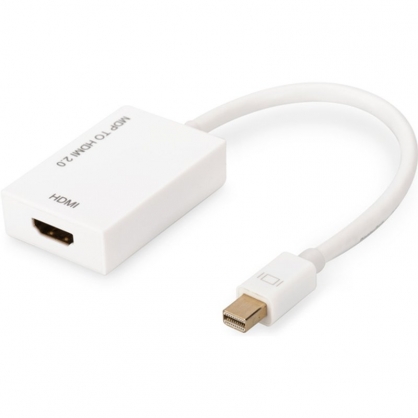 Digitus Mini DisplayPort-HDMI Adapter Cable Type A M / F 0.2m White