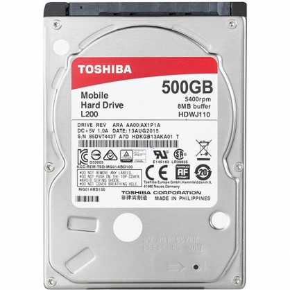 Toshiba L200 500GB 2.5" SATA