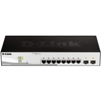 D-Link DGS-1210-10 Smart Switch 8 Gigabit Ports + 2 SFP Ports