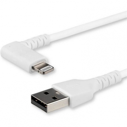 Startech Cable Lightning a USB en Ángulo Acodado 1m Blanco
