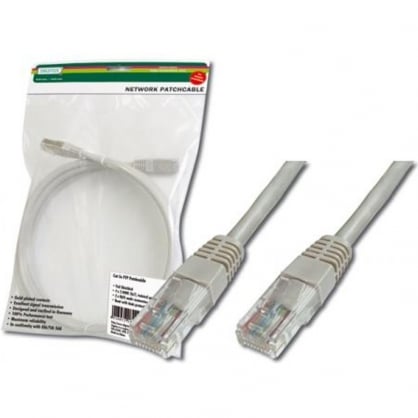 Digitus Network Cable RJ45 UTP Cat.5e 10/100 Gray (50cm)