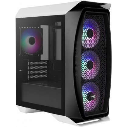 Aerocool Aero One Mini Frost Cristal Templado USB 3.1 RGB Blanca