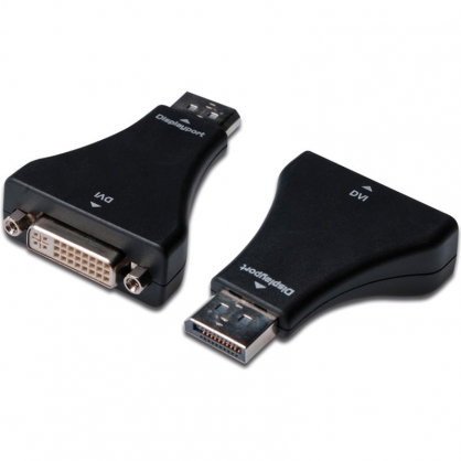 Digitus DisplayPort-DVI-I (24 + 5) M / F Adapter with Lock