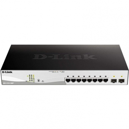 D-Link DGS-1210MP Smart POE Switch 10 Gigabit Ports + 2 SFP Ports