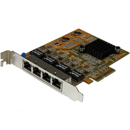Startech Tarjeta de Red PCI Express Ethernet Gigabit con 4 Puertos RJ45