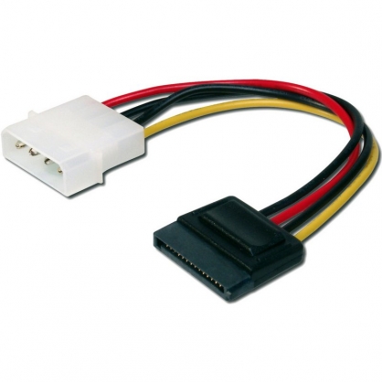 Digitus Adaptador Alimentacin Molex/SATA 15cm