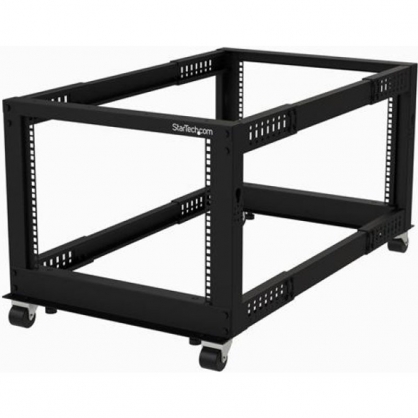 StarTech 8U Open Frame Rack 4 Columns Adjustable from 22 to 40IN