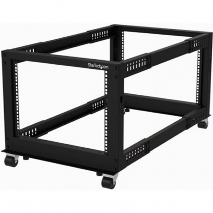 StarTech Rack de Marco Abierto 8U 4 Columnas Ajustable de 22 a 40IN