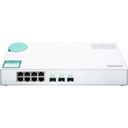 Qnap QSW-308S Unmanaged Switch 3 Ports 10G SFP + + 8 Ports Gigabit