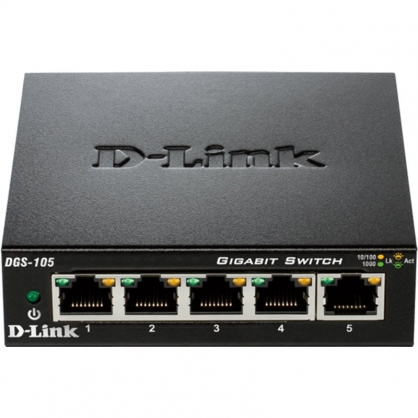 D-Link DGS-105 Switch 5 Ports 10/100 / 1000Mbps